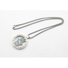 New Design Memory Locket with Stones Fashion Necklace